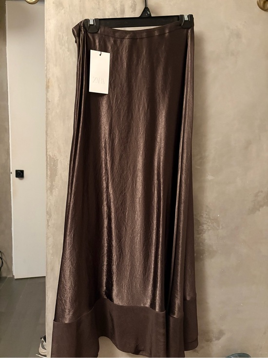 Zara Dresses & Skirts - Zara Metallic Brown Maxi Skirt